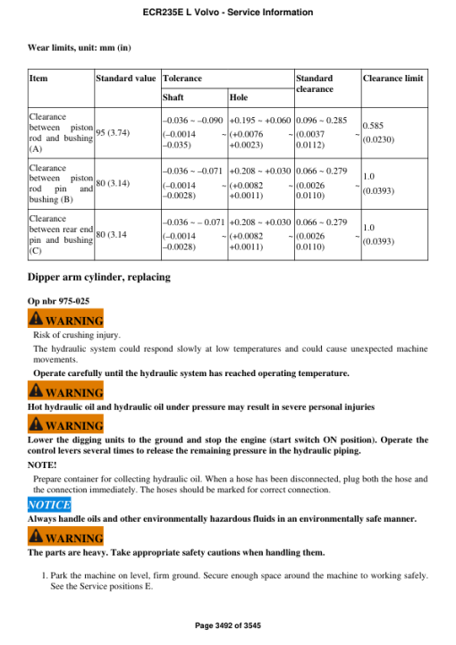 Volvo ECR235E L Excavator Repair Service Manual - Image 4