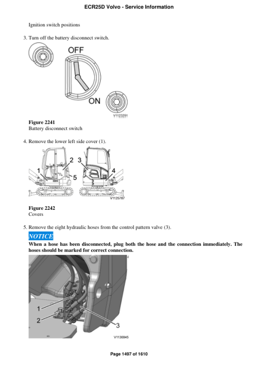 Volvo ECR25D Compact Excavator Repair Service Manual - Image 3