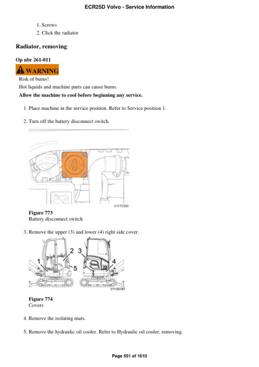 Volvo ECR25D Compact Excavator Repair Service Manual - Image 5