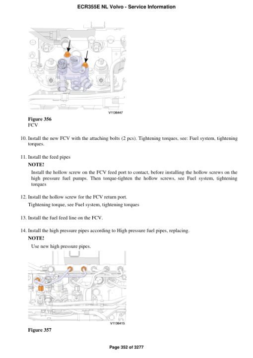 Volvo ECR355E NL Excavator Repair Service Manual - Image 5