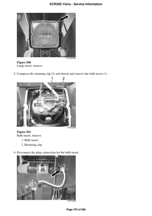 Volvo ECR35D Compact Excavator Repair Service Manual - Image 3