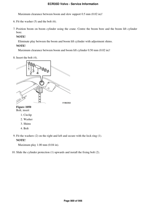 Volvo ECR35D Compact Excavator Repair Service Manual - Image 5