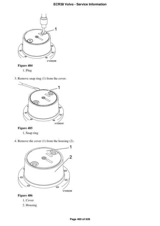 Volvo ECR38 Compact Excavator Repair Service Manual - Image 4