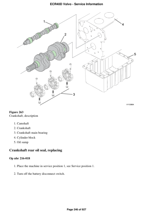 Volvo ECR40D Compact Excavator Repair Service Manual - Image 2