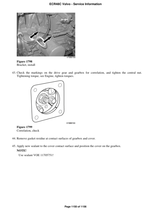 Volvo ECR48C Compact Excavator Repair Service Manual - Image 2