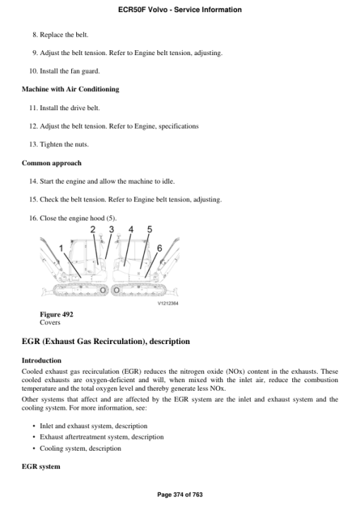 Volvo ECR50F Compact Excavator Repair Service Manual - Image 2