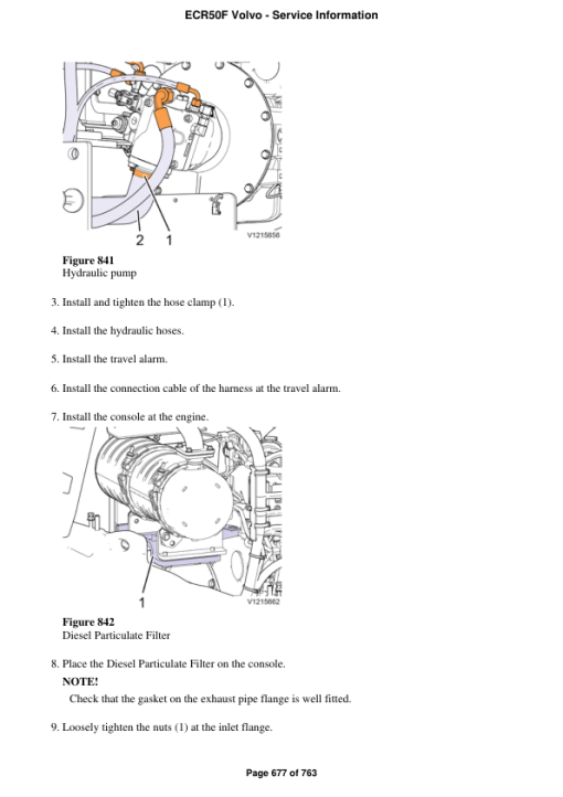 Volvo ECR50F Compact Excavator Repair Service Manual - Image 5