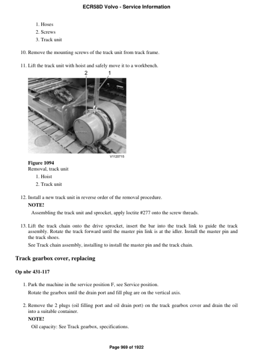 Volvo ECR58D Compact Excavator Repair Service Manual - Image 5