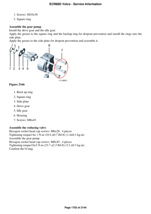 Volvo ECR88D Compact Excavator Repair Service Manual - Image 3