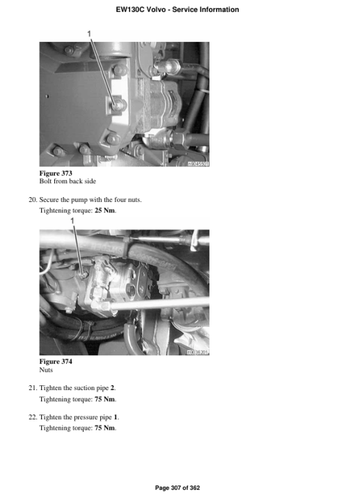 Volvo EW130C Excavator Repair Service Manual - Image 5