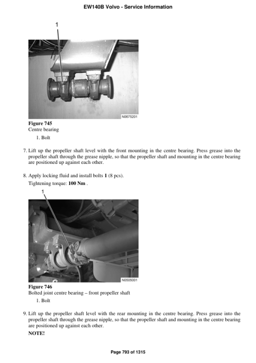 Volvo EW140B Excavator Repair Service Manual - Image 3