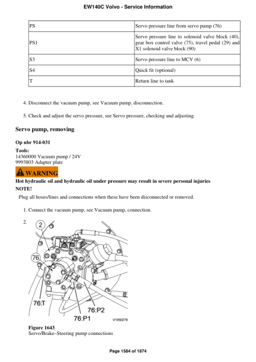 Volvo EW140C Excavator Repair Service Manual - Image 3