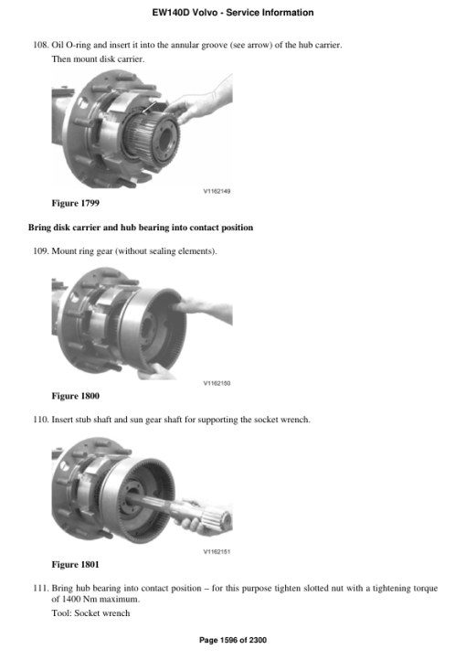 Volvo EW140D Excavator Repair Service Manual - Image 4