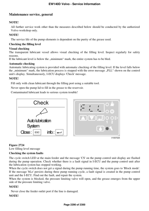 Volvo EW140D Excavator Repair Service Manual - Image 5