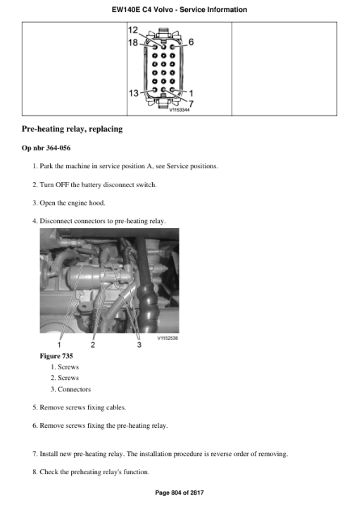 Volvo EW140E C4 Excavator Repair Service Manual - Image 5