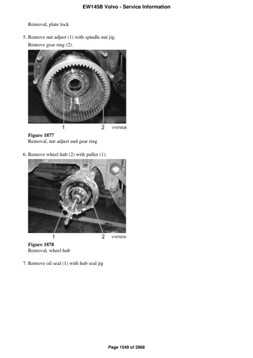 Volvo EW145B Excavator Repair Service Manual - Image 2