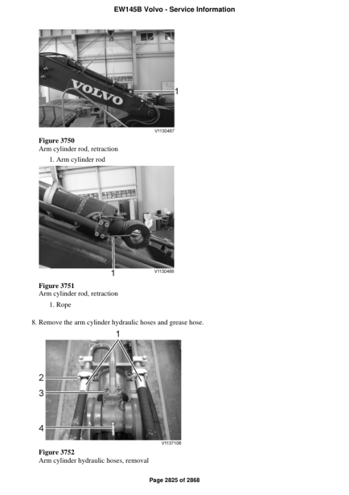 Volvo EW145B Excavator Repair Service Manual - Image 4