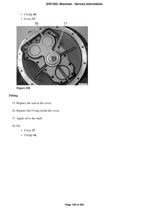 Volvo EW150C Åkerman Excavator Repair Service Manual - Image 2