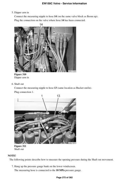 Volvo EW150C Excavator Repair Service Manual - Image 3