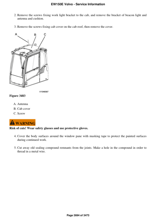 Volvo EW150E Excavator Repair Service Manual - Image 4