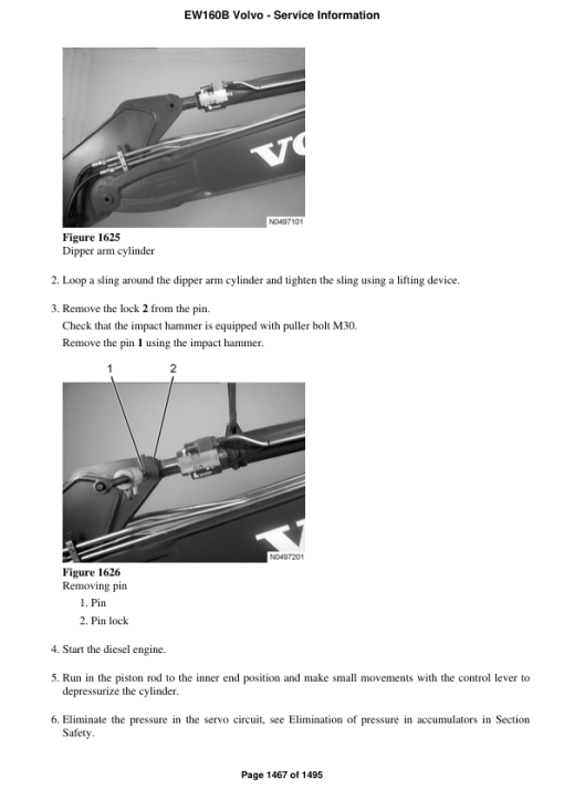 Volvo EW160B Excavator Repair Service Manual - Image 3