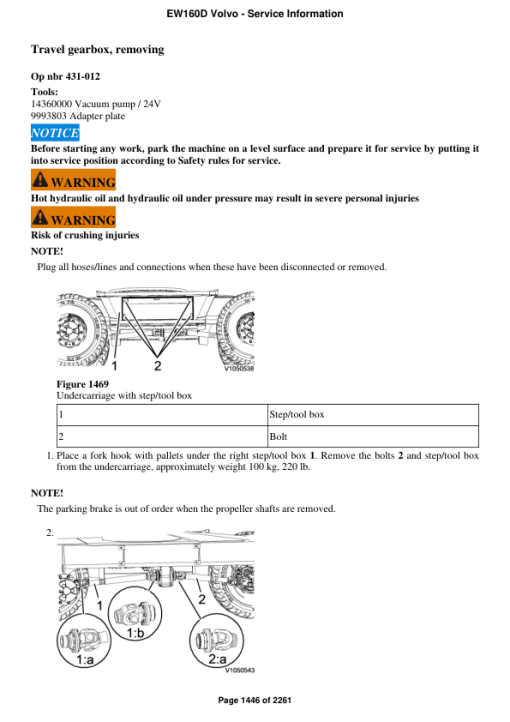 Volvo EW160D Excavator Repair Service Manual - Image 2