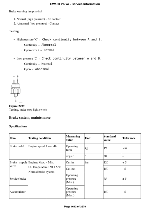 Volvo EW180 Excavator Repair Service Manual - Image 3