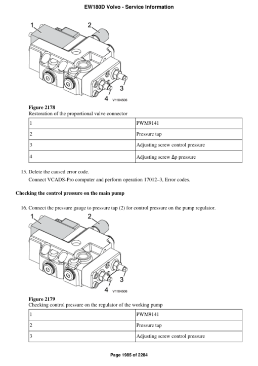 Volvo EW180D Excavator Repair Service Manual - Image 2