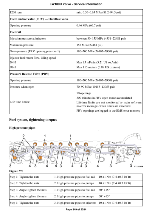 Volvo EW180D Excavator Repair Service Manual - Image 3