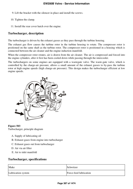 Volvo EW200B Excavator Repair Service Manual - Image 4