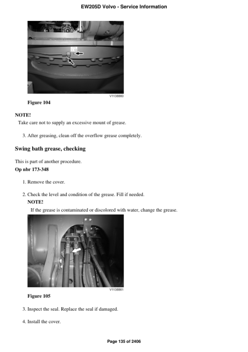 Volvo EW205D Excavator Repair Service Manual - Image 2