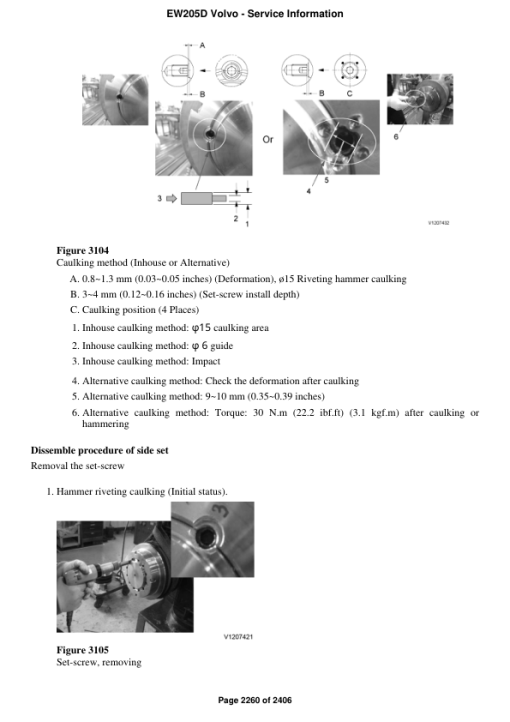 Volvo EW205D Excavator Repair Service Manual - Image 4