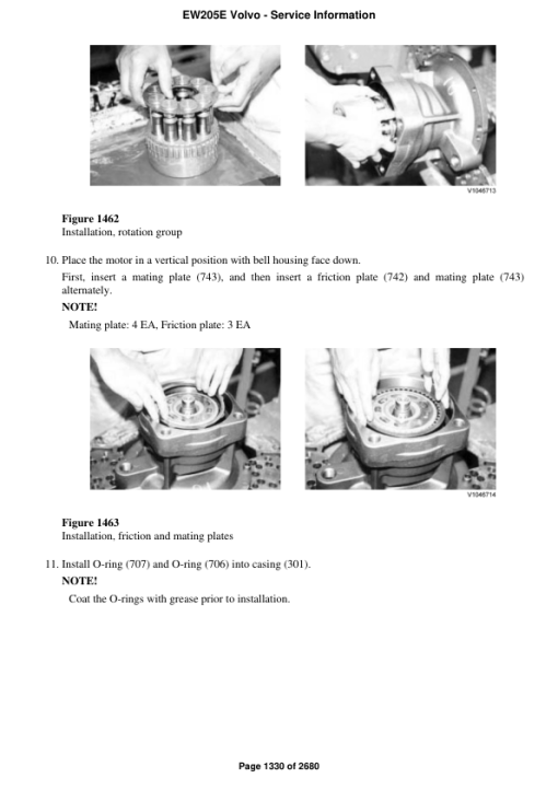 Volvo EW205E Excavator Repair Service Manual - Image 2