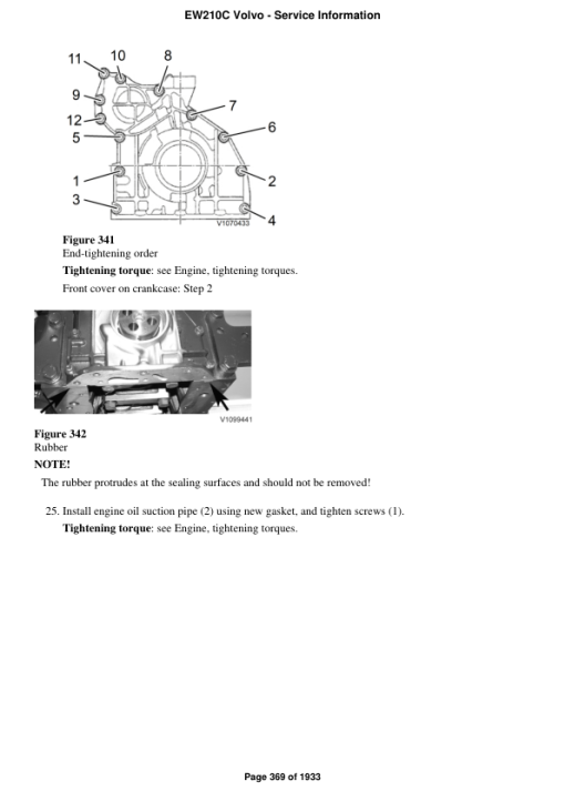 Volvo EW210C Excavator Repair Service Manual - Image 4