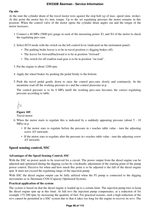 Volvo EW230B Åkerman Excavator Repair Service Manual - Image 5