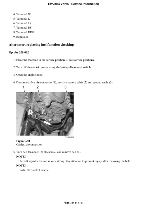 Volvo EW230C Excavator Repair Service Manual - Image 5