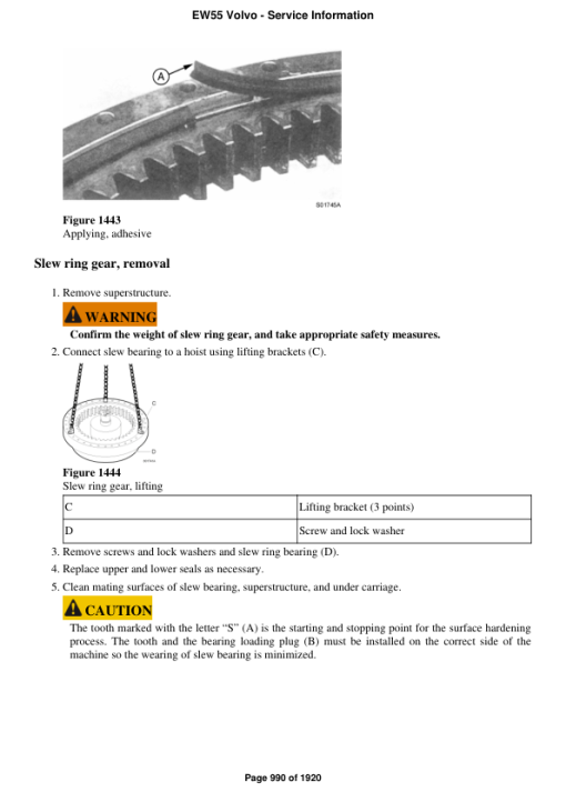 Volvo EW55 Compact Excavator Repair Service Manual - Image 5