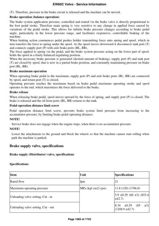 Volvo EW60C Compact Excavator Repair Service Manual - Image 2