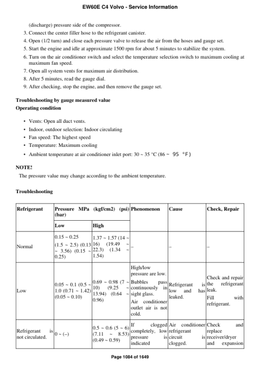 Volvo EW60E C4 Compact Excavator Repair Service Manual - Image 2