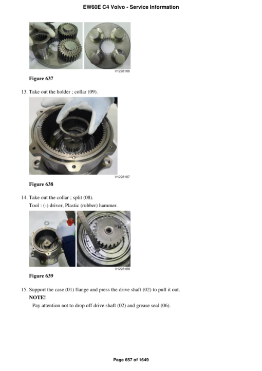 Volvo EW60E C4 Compact Excavator Repair Service Manual - Image 5