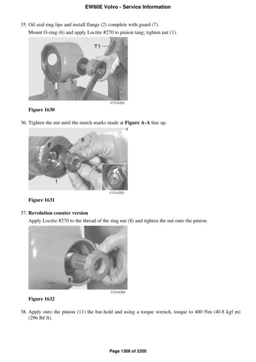 Volvo EW60E Compact Excavator Repair Service Manual - Image 3