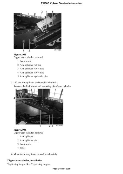 Volvo EW60E Compact Excavator Repair Service Manual - Image 5