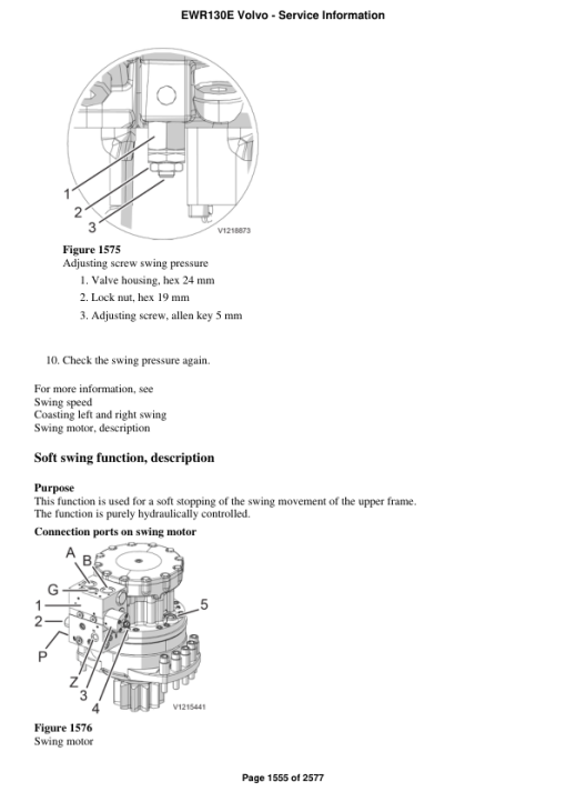 Volvo EWR130E Excavator Repair Service Manual - Image 3