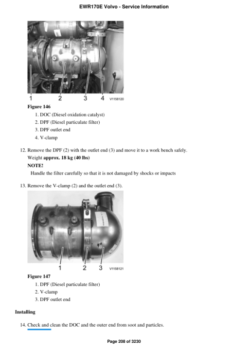 Volvo EWR170E Excavator Repair Service Manual - Image 2