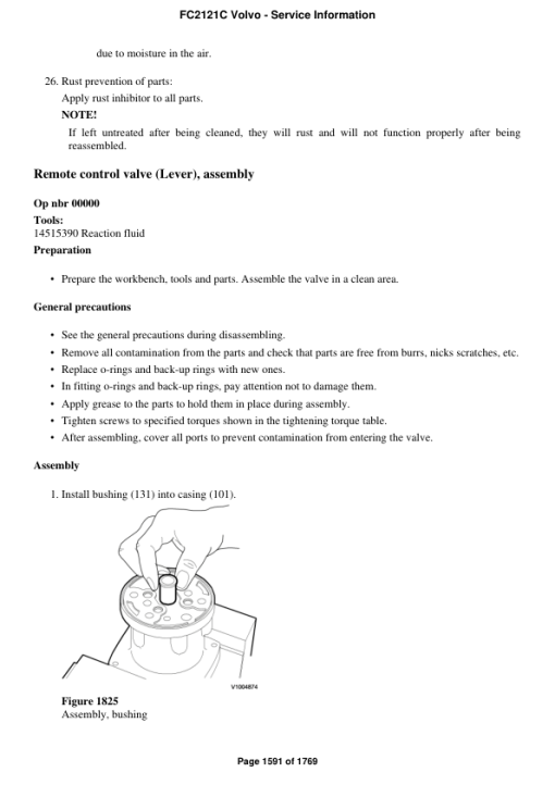 Volvo FC2121C Excavator Repair Service Manual - Image 4