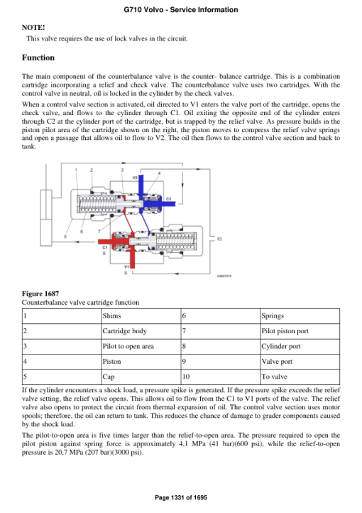 Volvo G710 Motor Grader Repair Service Manual - Image 3