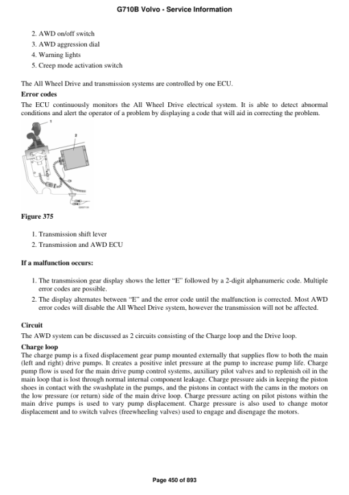 Volvo G710B Motor Grader Repair Service Manual - Image 4