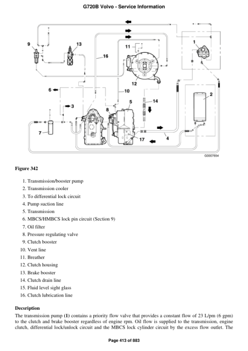 Volvo G720B Motor Grader Repair Service Manual - Image 2