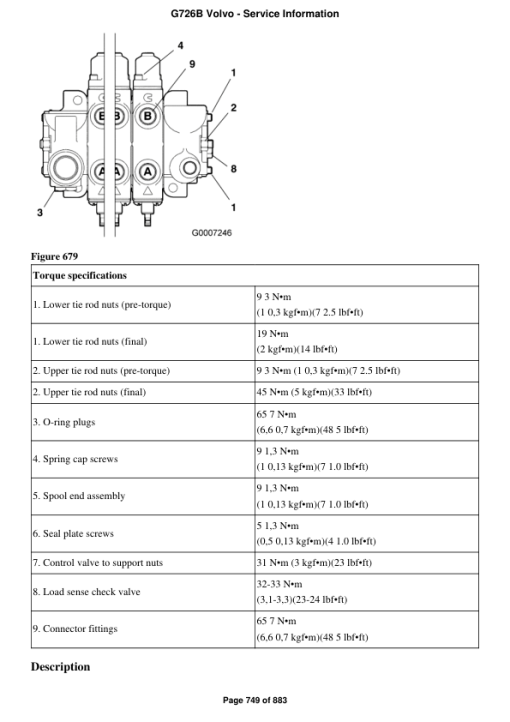 Volvo G726B Motor Grader Repair Service Manual - Image 4