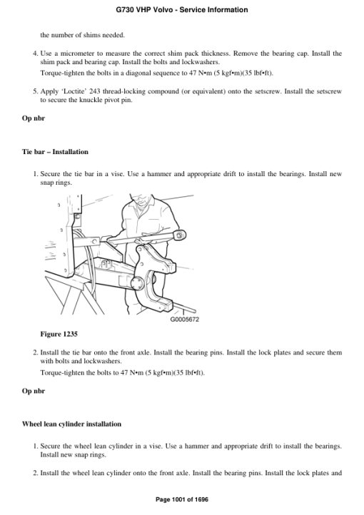 Volvo G730 VHP Motor Grader Repair Service Manual - Image 2